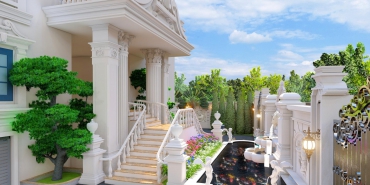 Thiết kế sân vườn tân cổ điển - VNLandscape - Công Ty TNHH Kiến Trúc Xây Dựng Cảnh Quan Việt Nam
